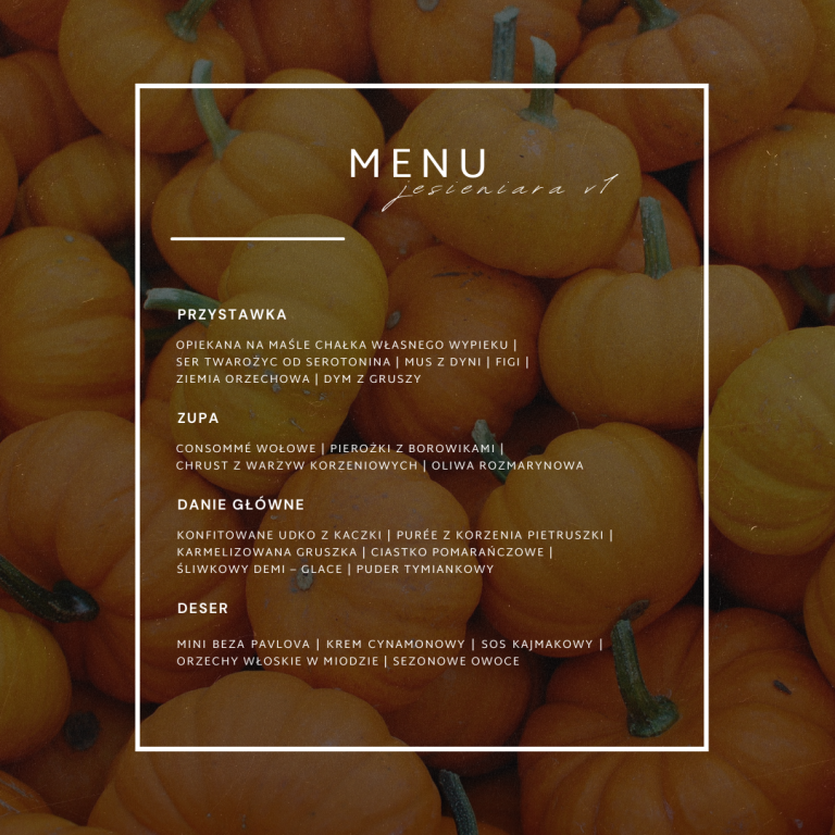 menu jesieniara