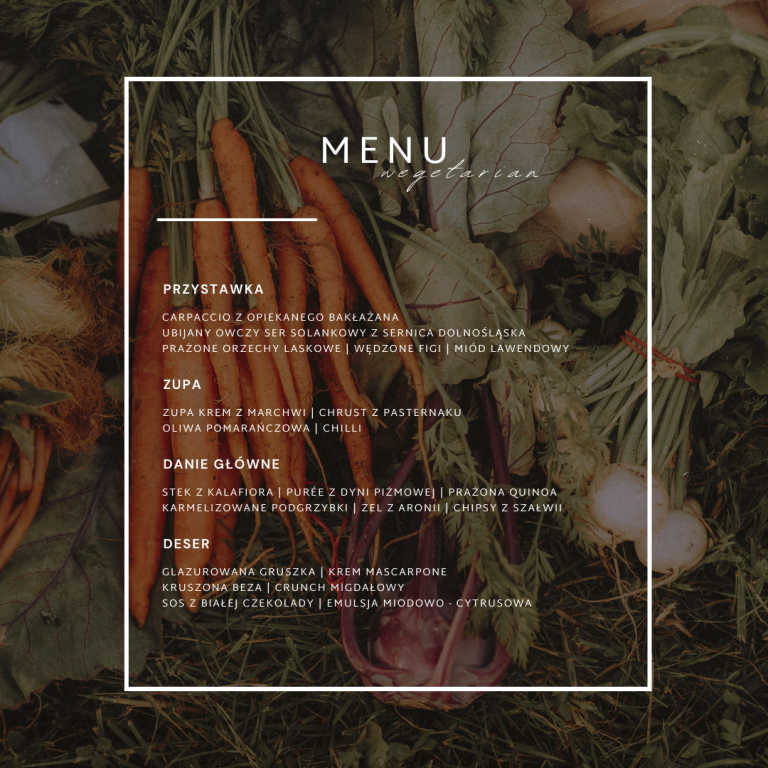 menu sezonowe wegetariańskie